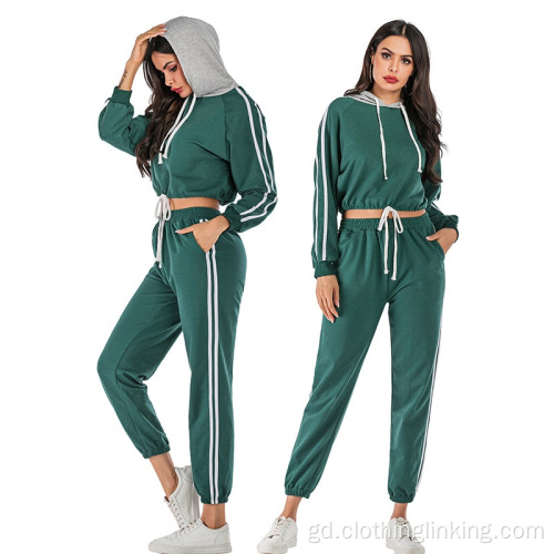 Hoodie Tracksuits Two Piece agus LongPants